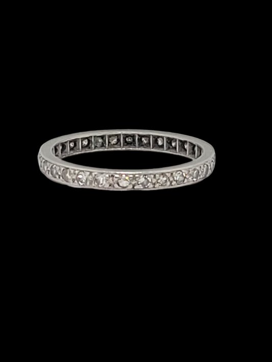 Art deco diamond eternity or wedding band
SKU: 7037