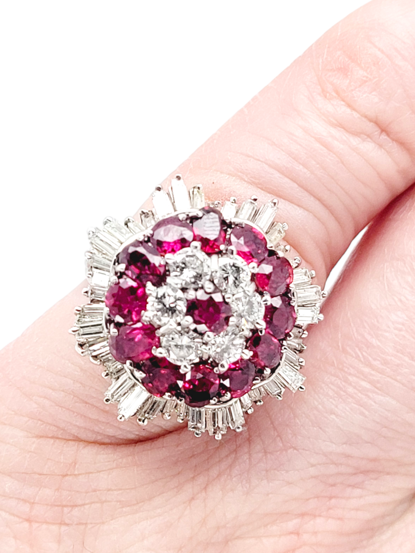 Knock out ruby and diamond ballerina dress ring
SKU: 7097