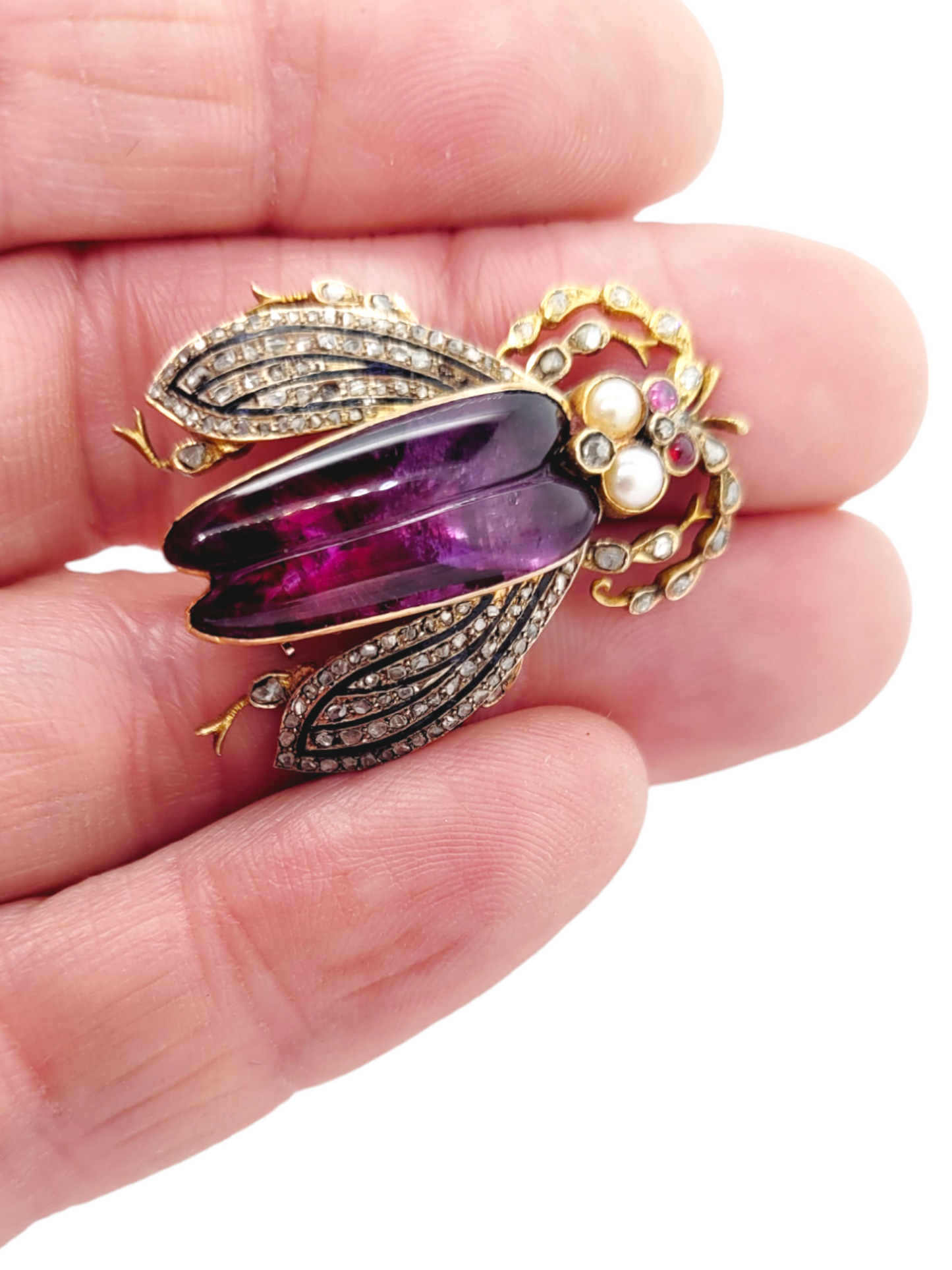 Rare and unique ugly bug brooch
SKU: 7112