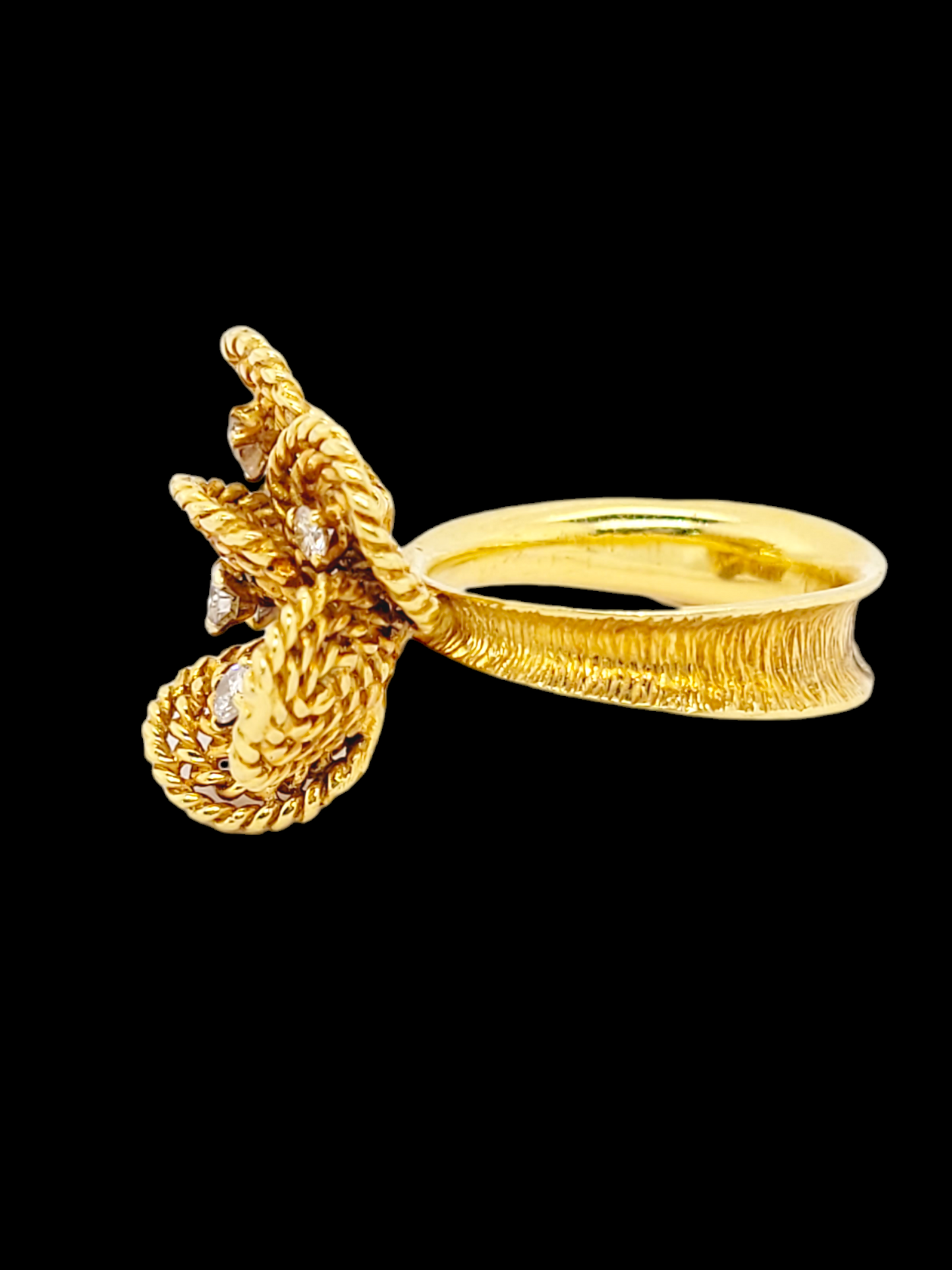 1960's woven gold and diamond dress ring
SKU: 7138