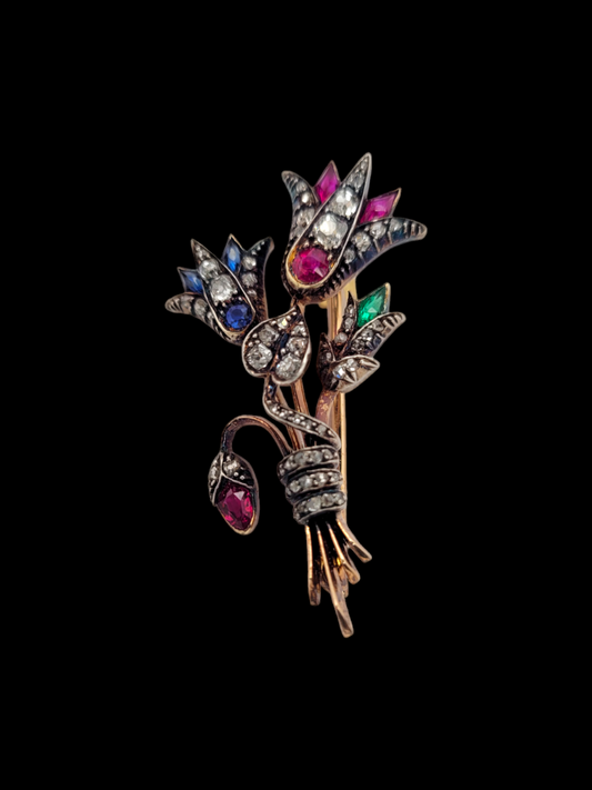 Vintage gem set Egyptian revival brooch
SKU: 7163