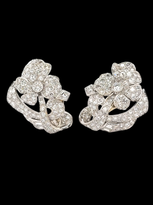 Art deco diamond diamond cuff earrings
SKU: 7173