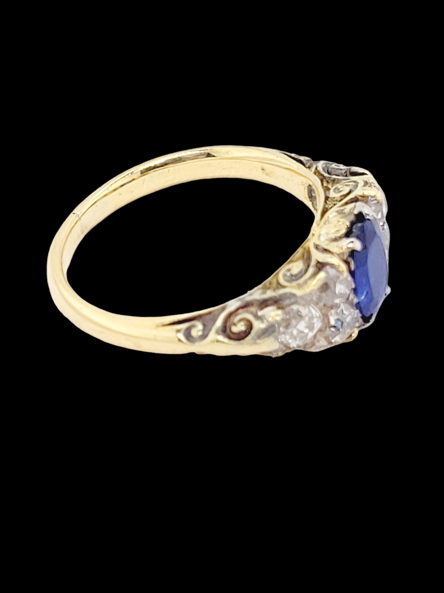 Antique sapphire and diamond engagement ring
SKU: 7214