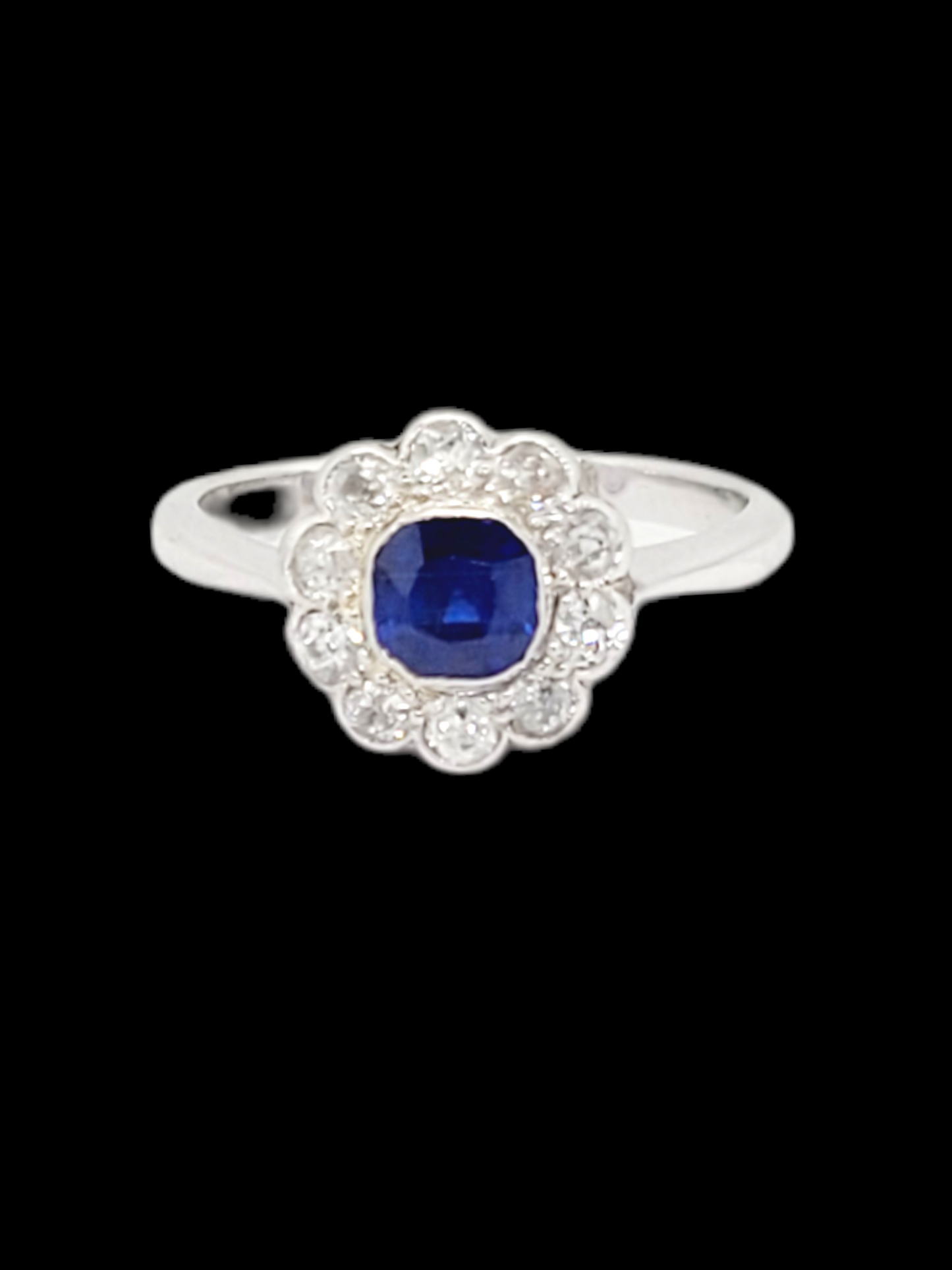 Antique sapphire and diamond daisy cluster ring
SKU: 7223
