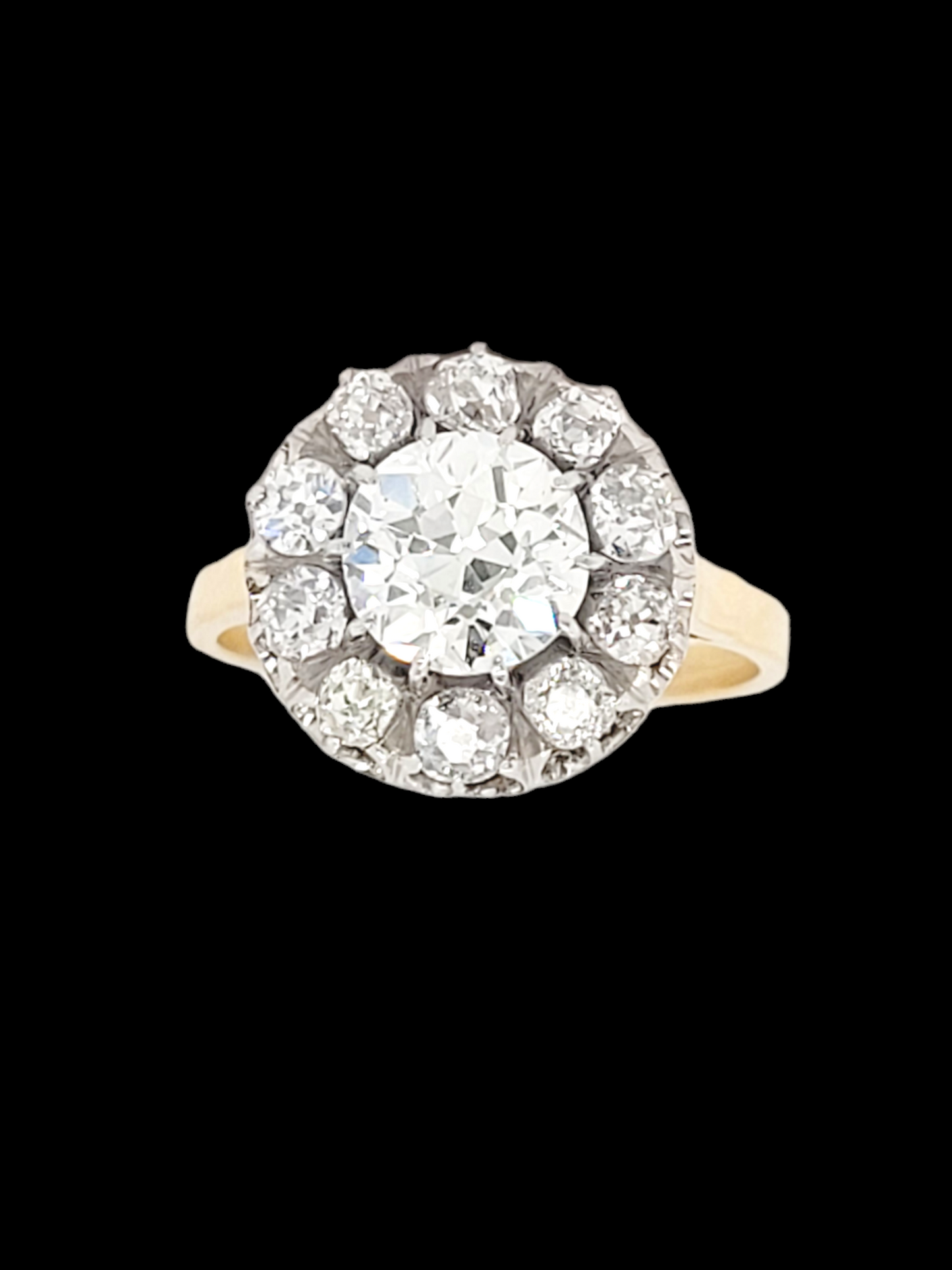 Fine Antique diamond cluster engagement ring
SKU: 7268
