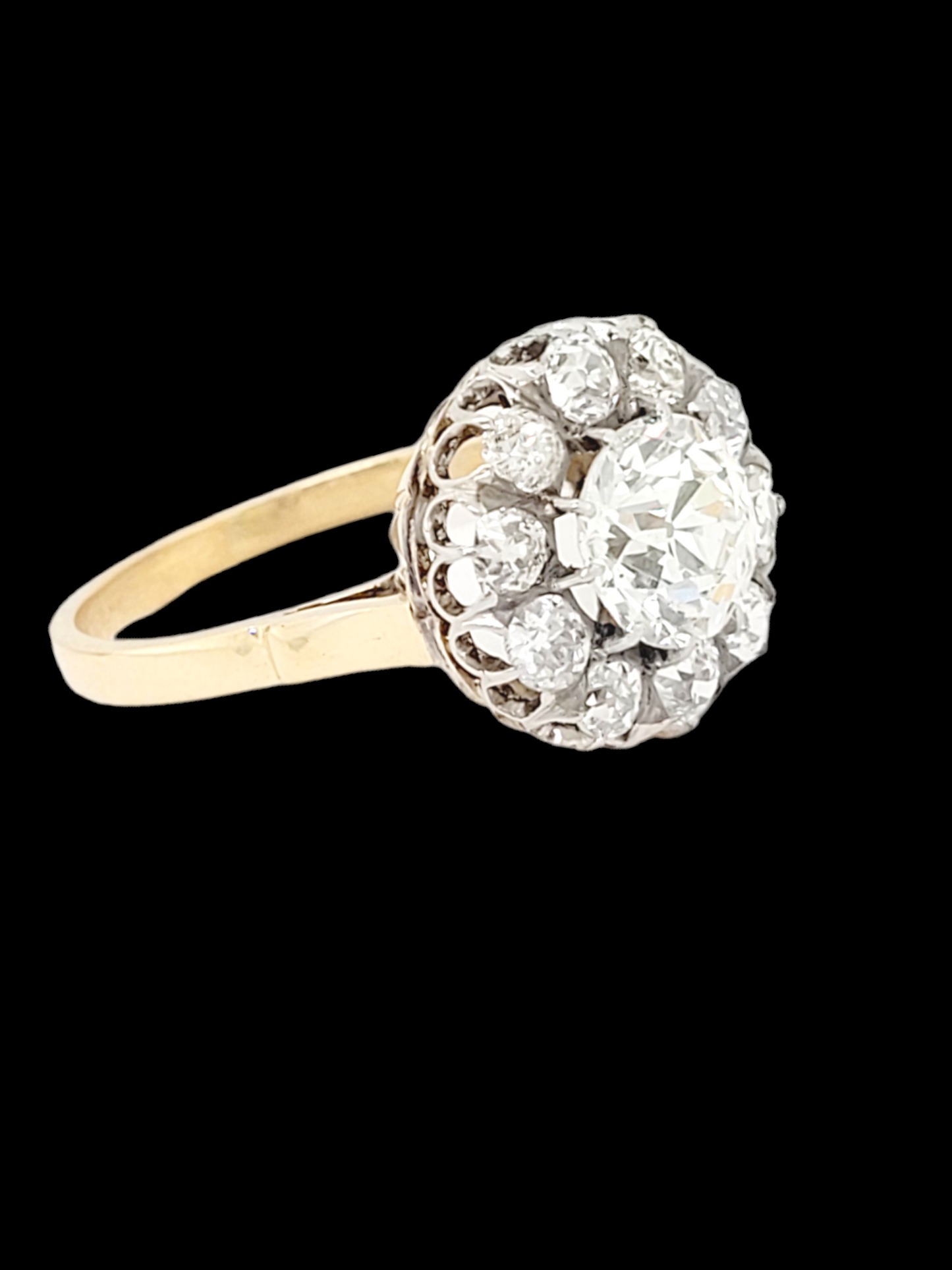 Fine Antique diamond cluster engagement ring
SKU: 7268