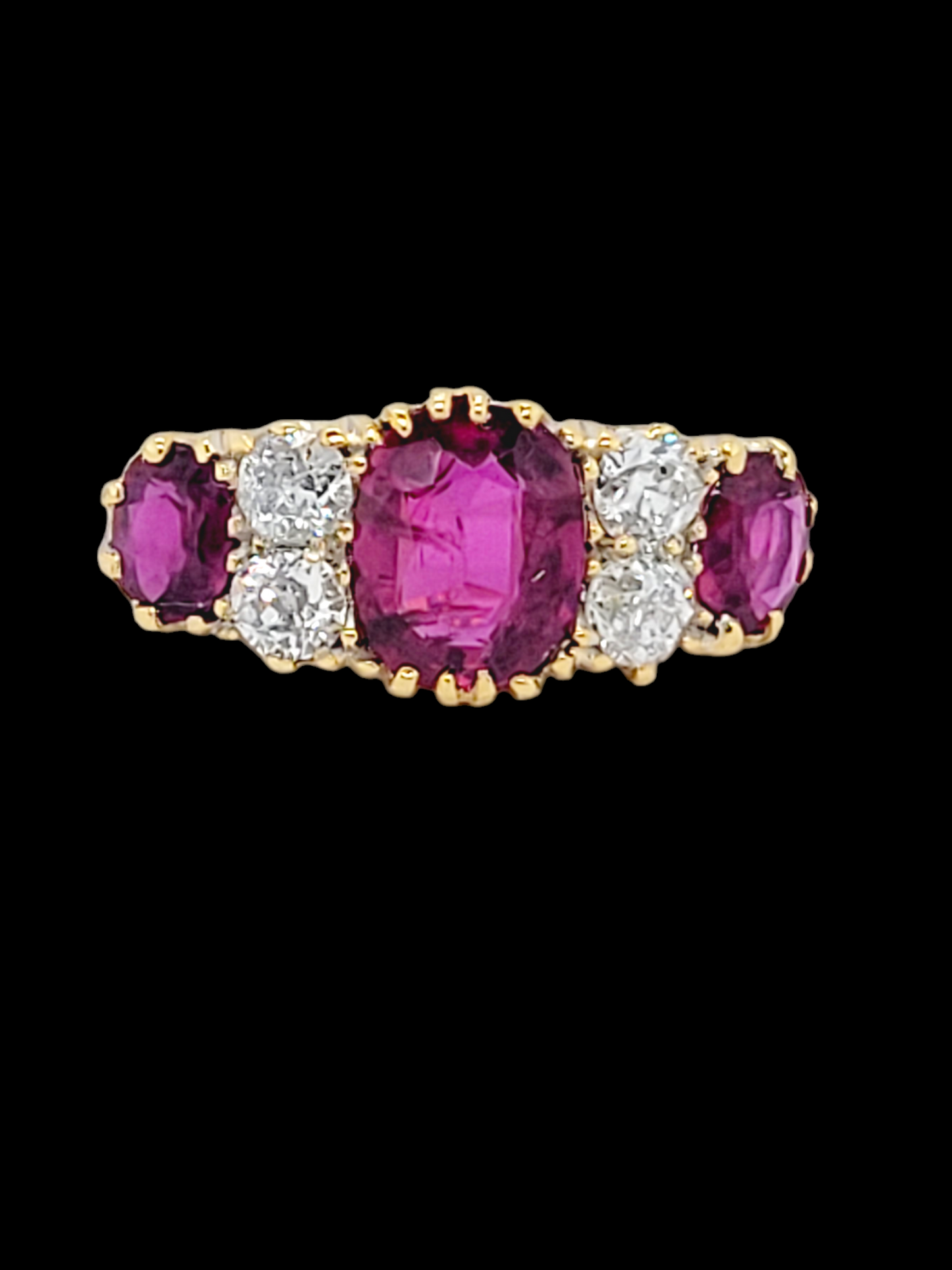 Impressive natural ruby and diamond antique ring
SKU: 7291