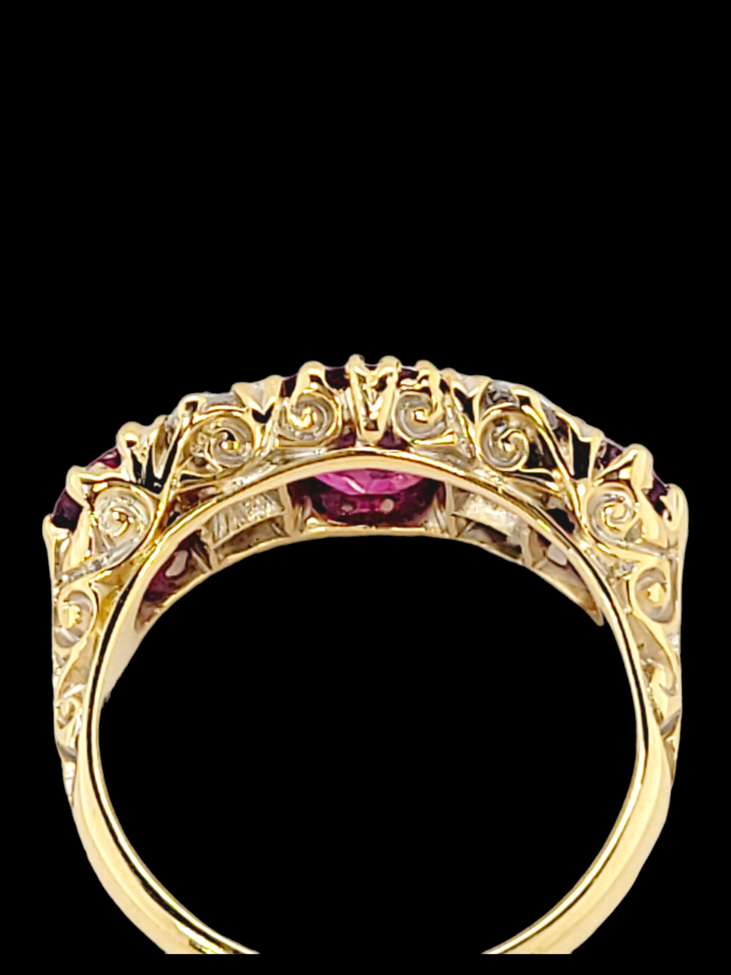 Impressive natural ruby and diamond antique ring
SKU: 7291