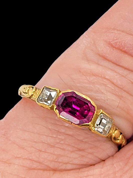 17th century ruby and diamond finger ring
SKU: 7300