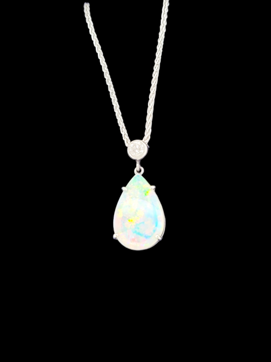 Opal and diamond pendant
SKU: 7306