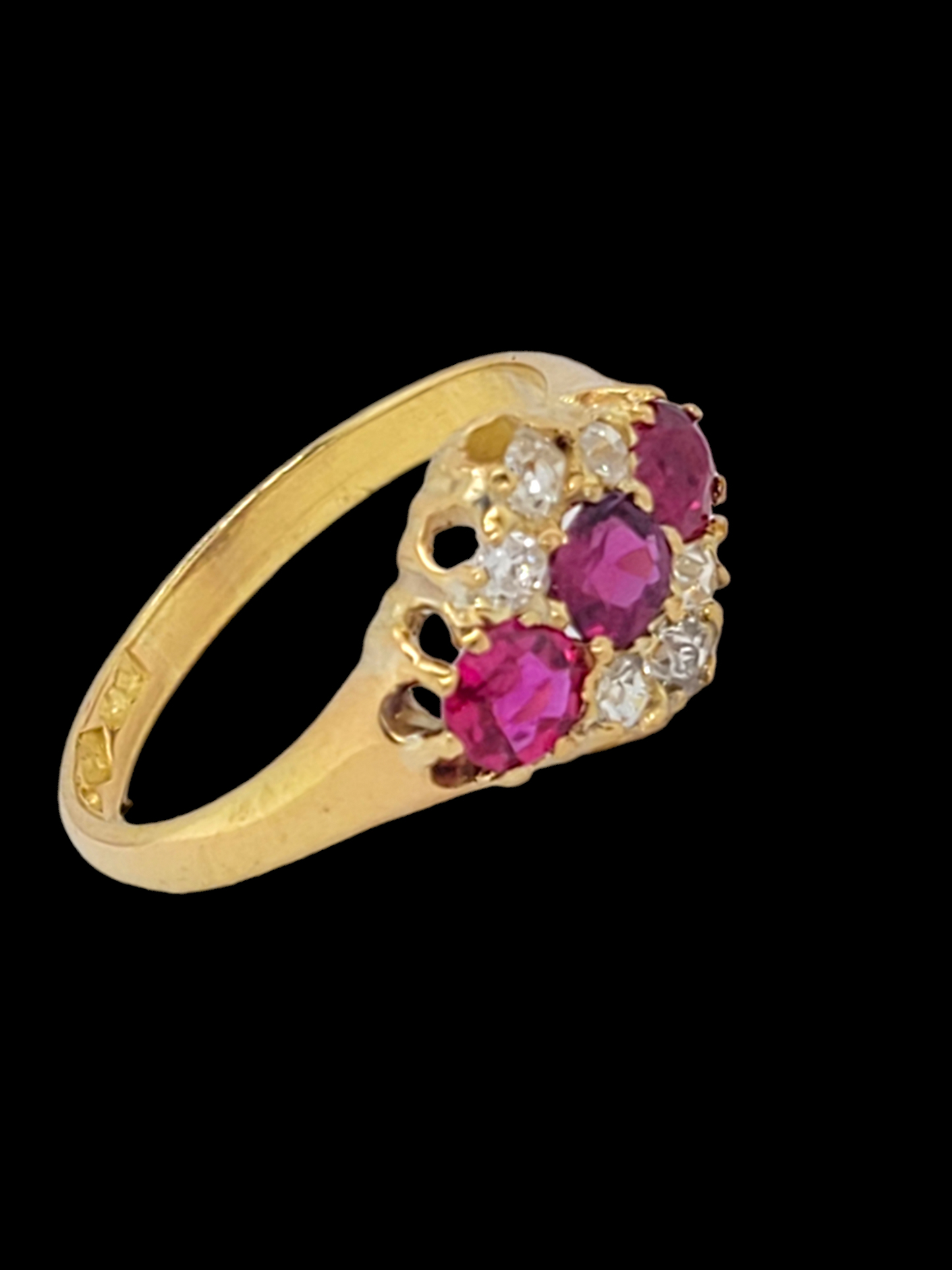 19th century gem ruby and diamond ring
SKU: 7317