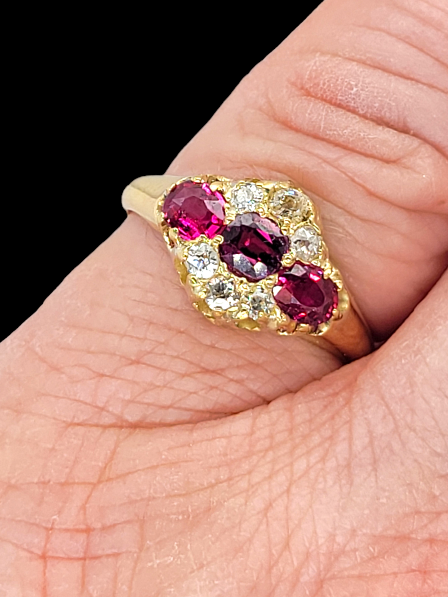 19th century gem ruby and diamond ring
SKU: 7317
