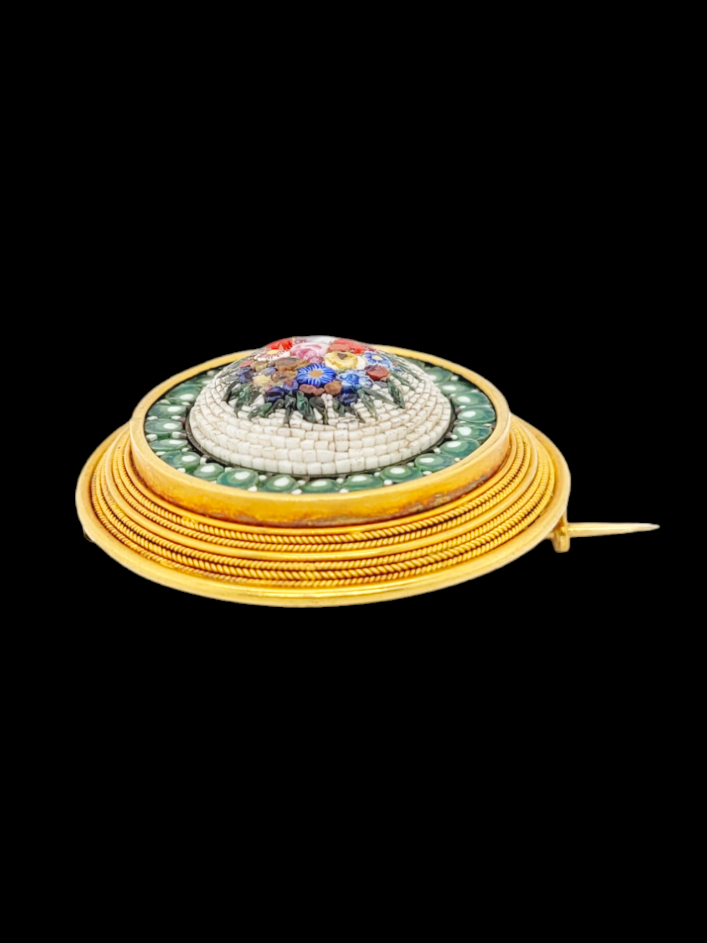 Archaeological revival micro mosaic brooch
SKU: 7334