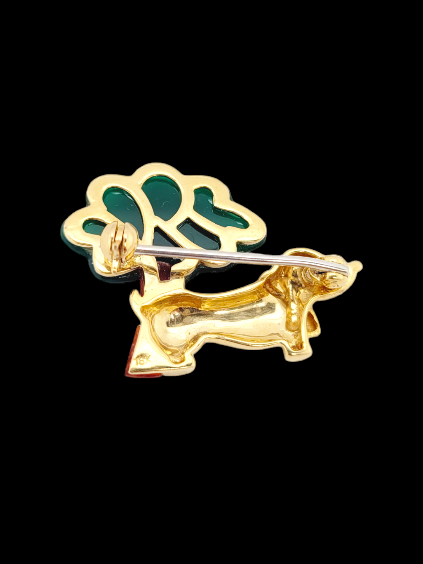 Vintage novelty dachshund dog brooch
SKU: 7336