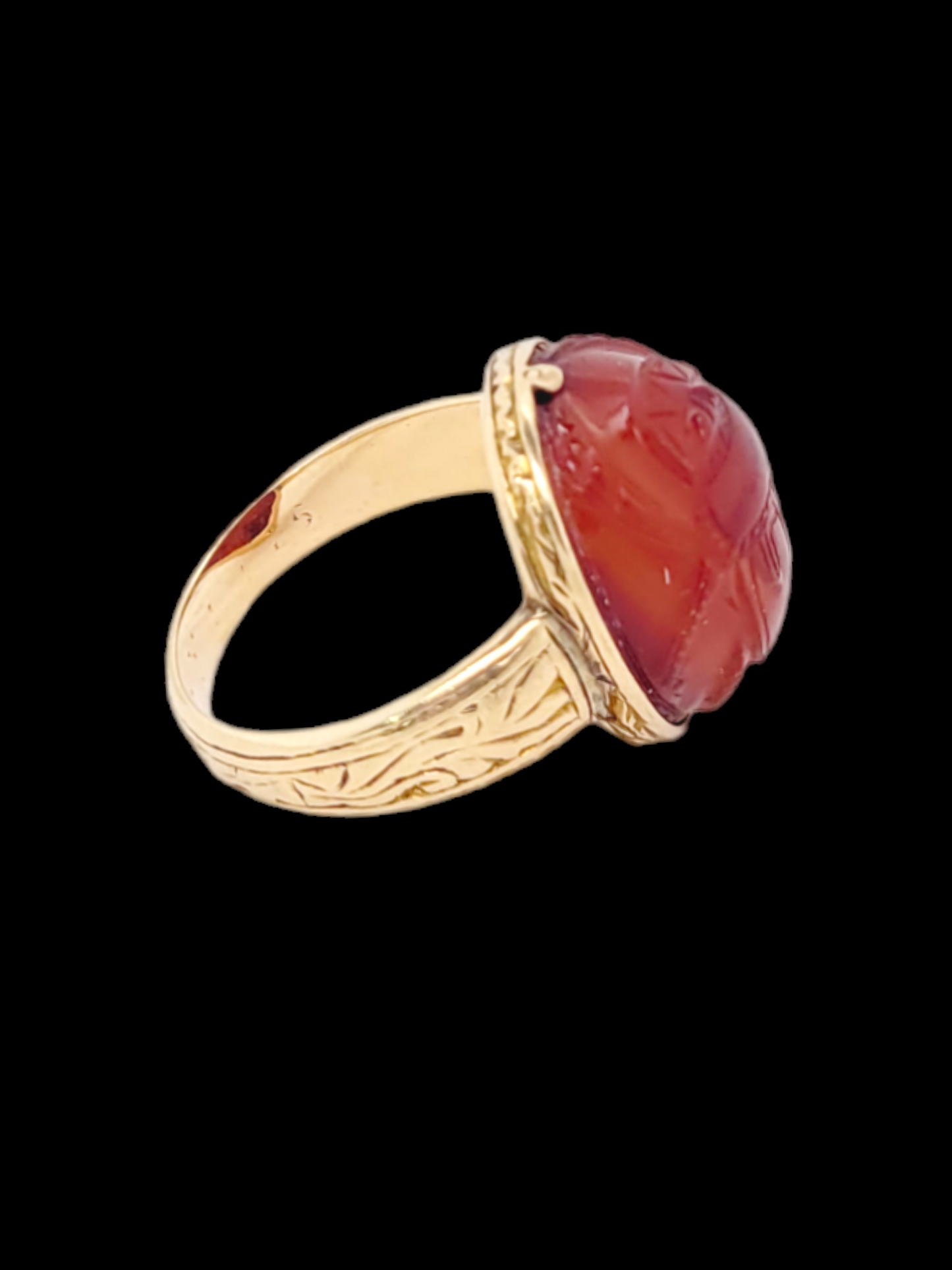 19th century archaeological cornelian scarab ring
SKU: 7341