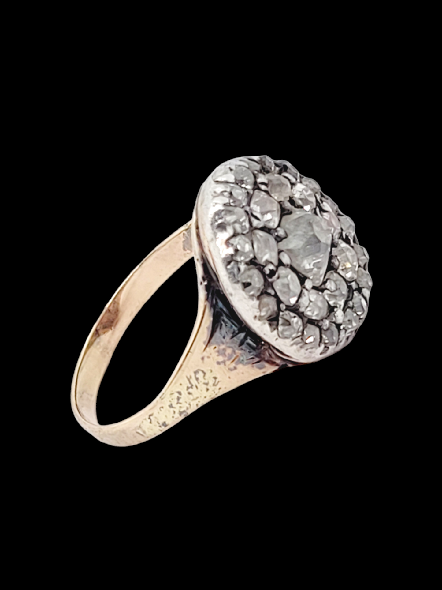 Georgian chunky old mine cut button cluster ring
SKU: 7370