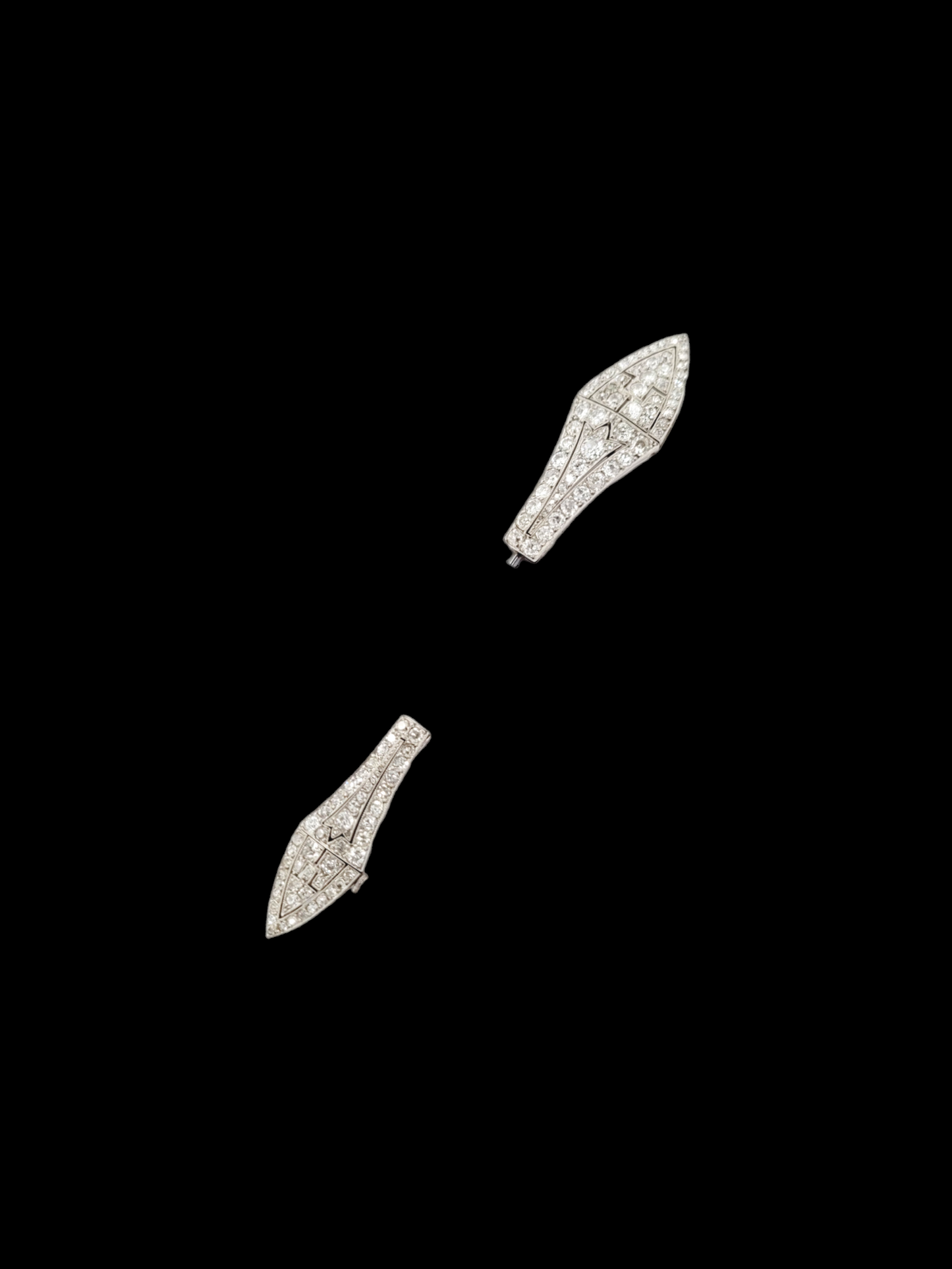 1920's Art Deco diamond Jabot brooch
SKU: 7439