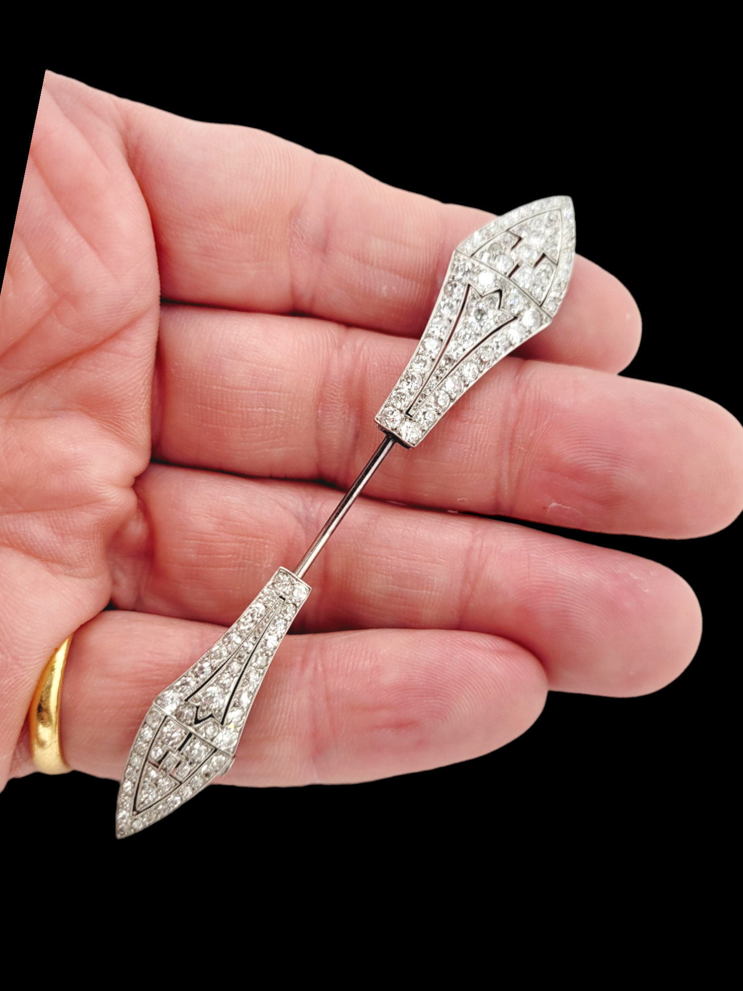 1920's Art Deco diamond Jabot brooch
SKU: 7439