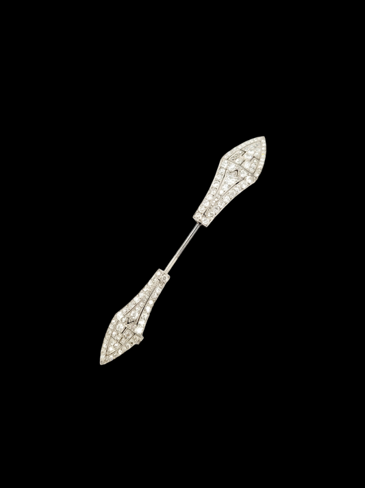 1920's Art Deco diamond Jabot brooch
SKU: 7439