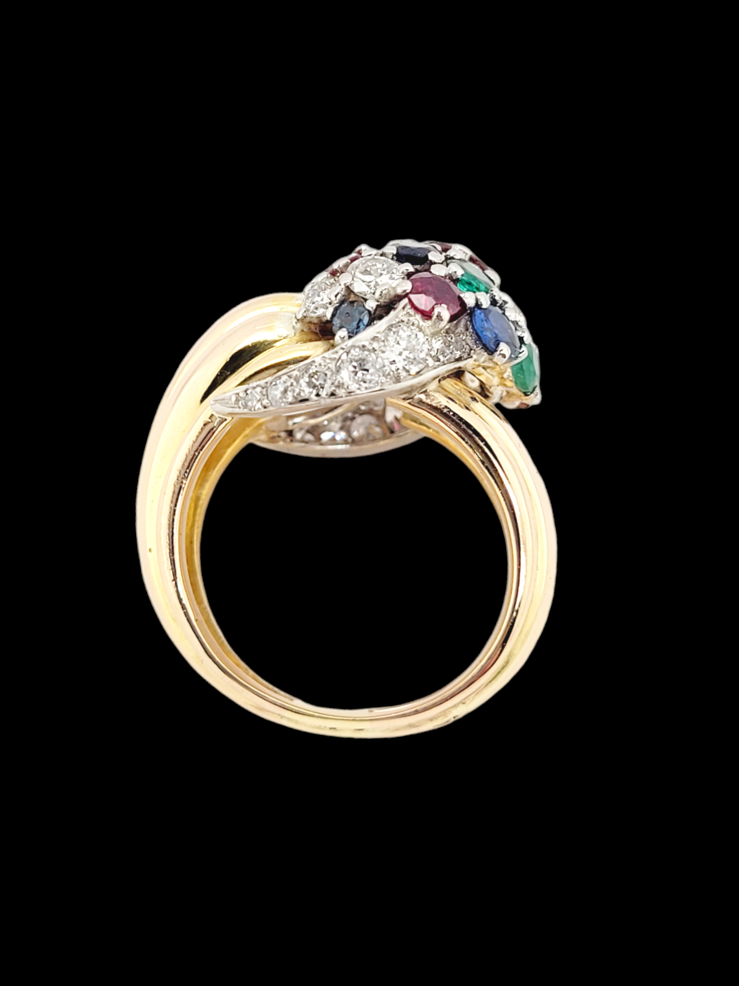 Vintage French tutti fruitti bombe ring
SKU: 7327