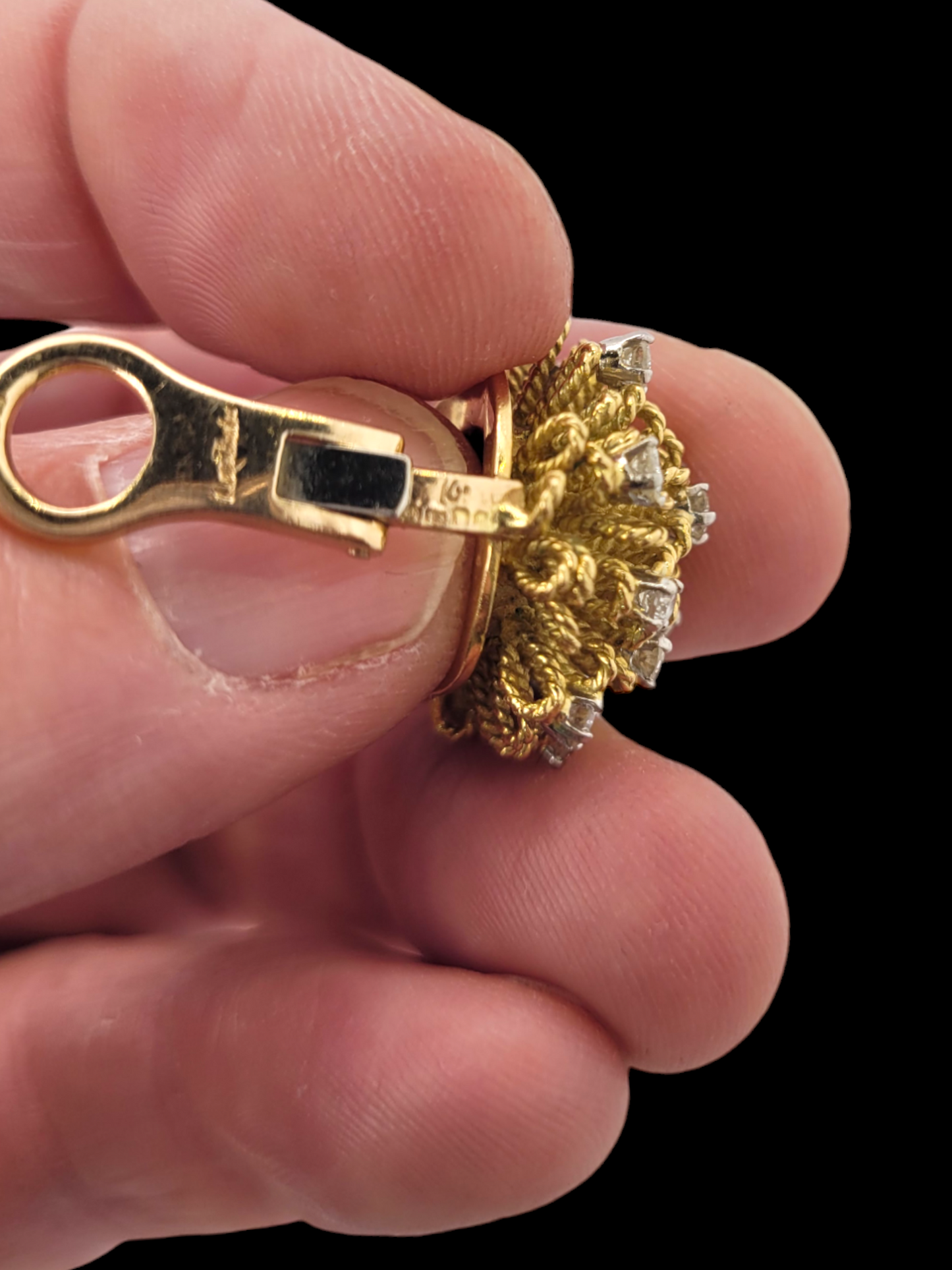 1970s Kutchinsky diamond earrings
SKU: 7543