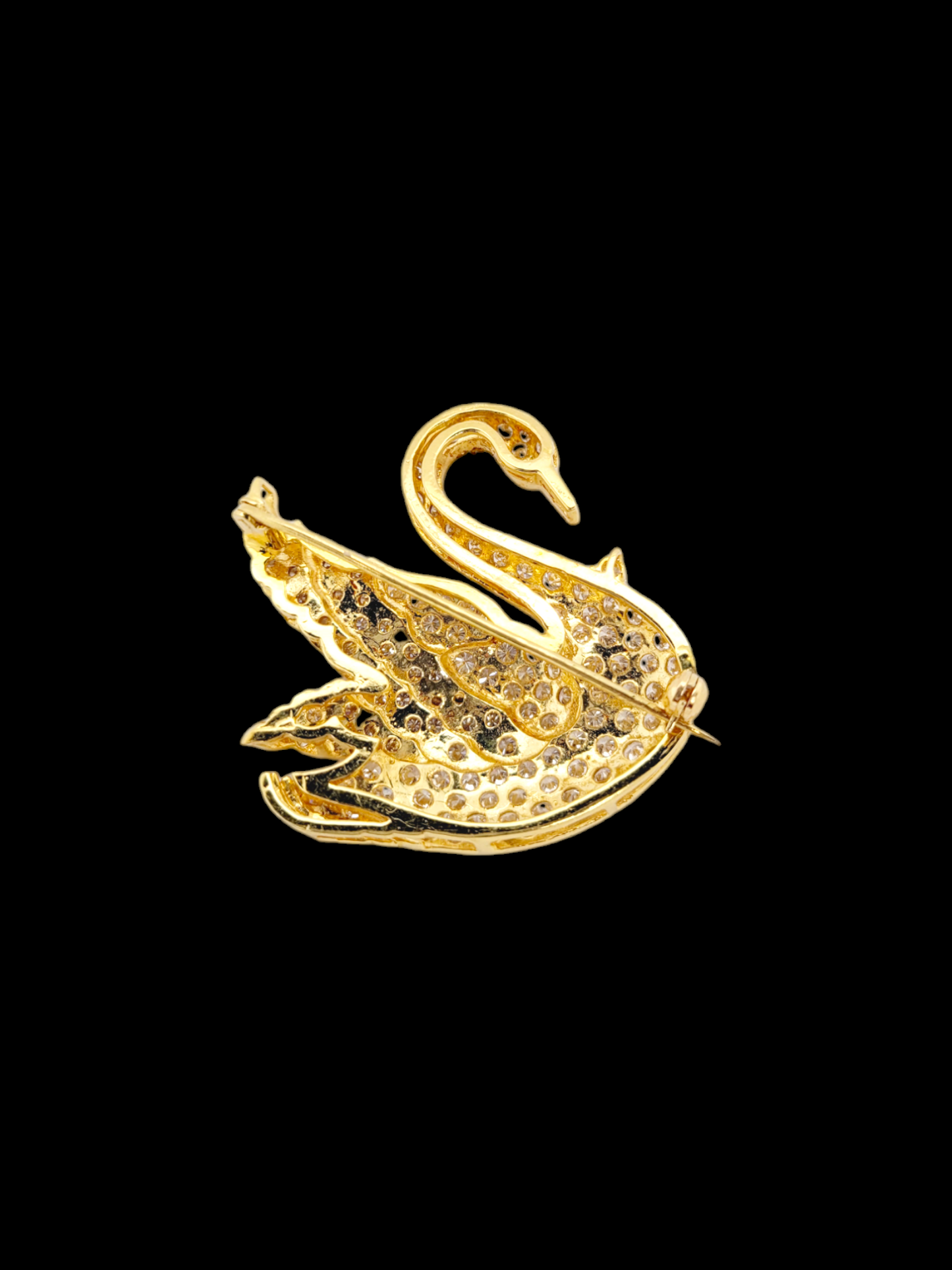 Vintage Swan pave set diamond brooch
SKU: 7598