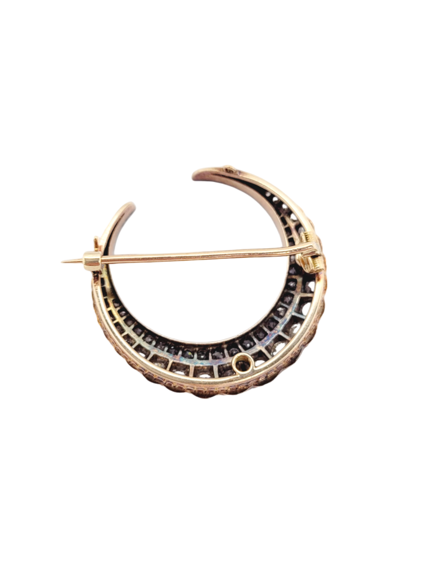 Antique diamond crescent brooch, pendant
SKU: 7644