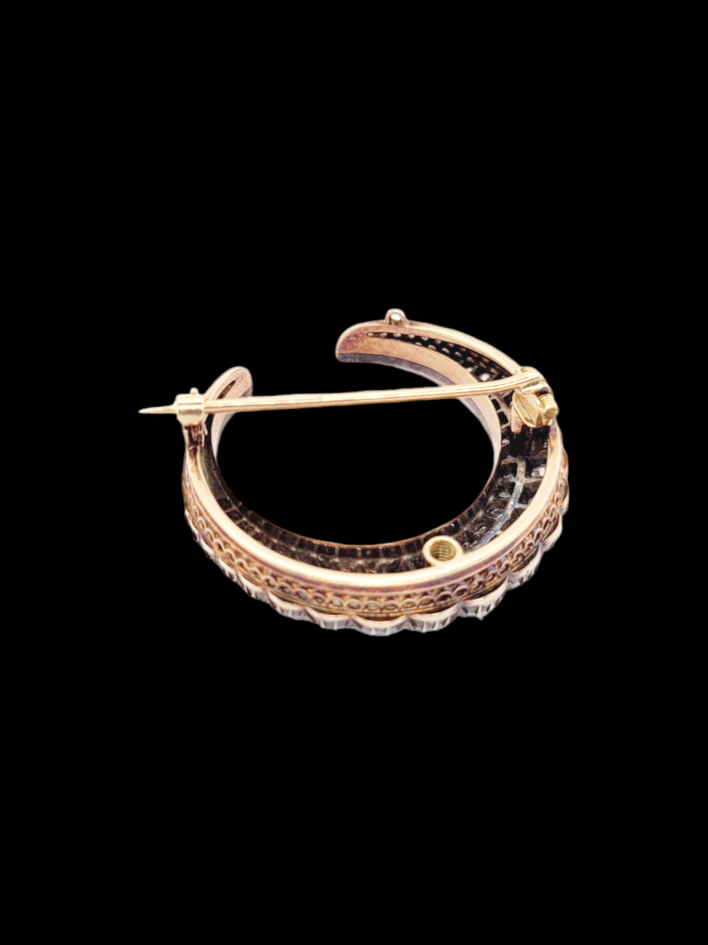 Antique diamond crescent brooch, pendant
SKU: 7644