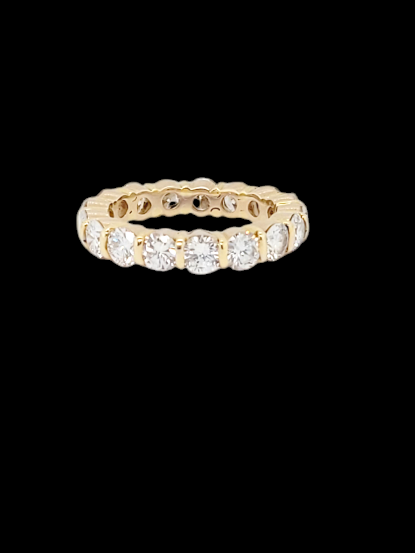 Yellow gold diamond full hoop eternity band
SKU: 7650