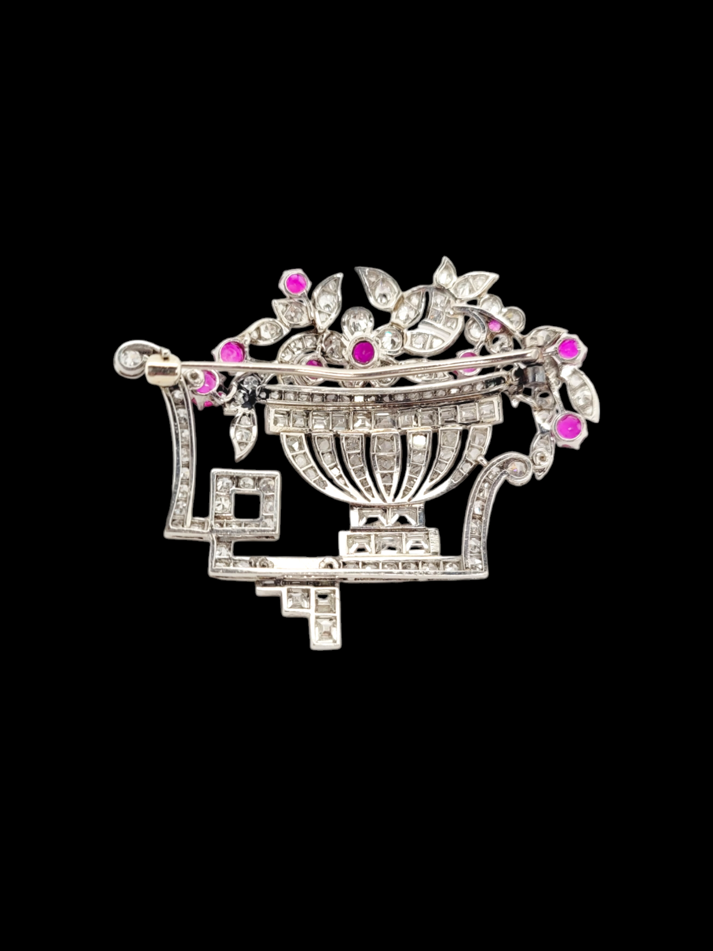 Fine 1920's art deco Ruby and diamond Giardinaire brooch
SKU: 7701