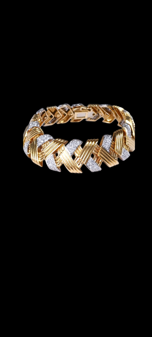 French 1960's gold and diamond bracelet
SKU: 4342