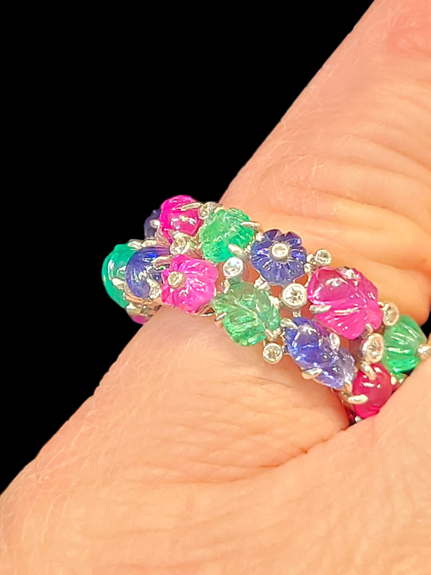 Fine Tutti fruitti gem set eternity ring
SKU: 7897