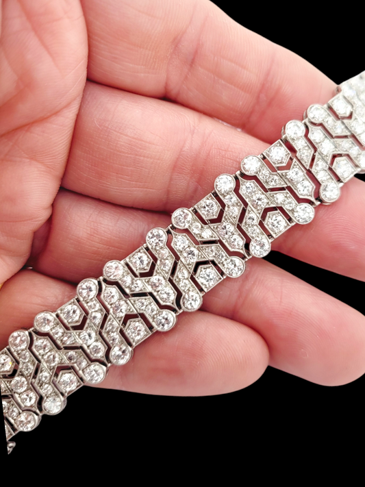 Fine Art deco diamond bracelet