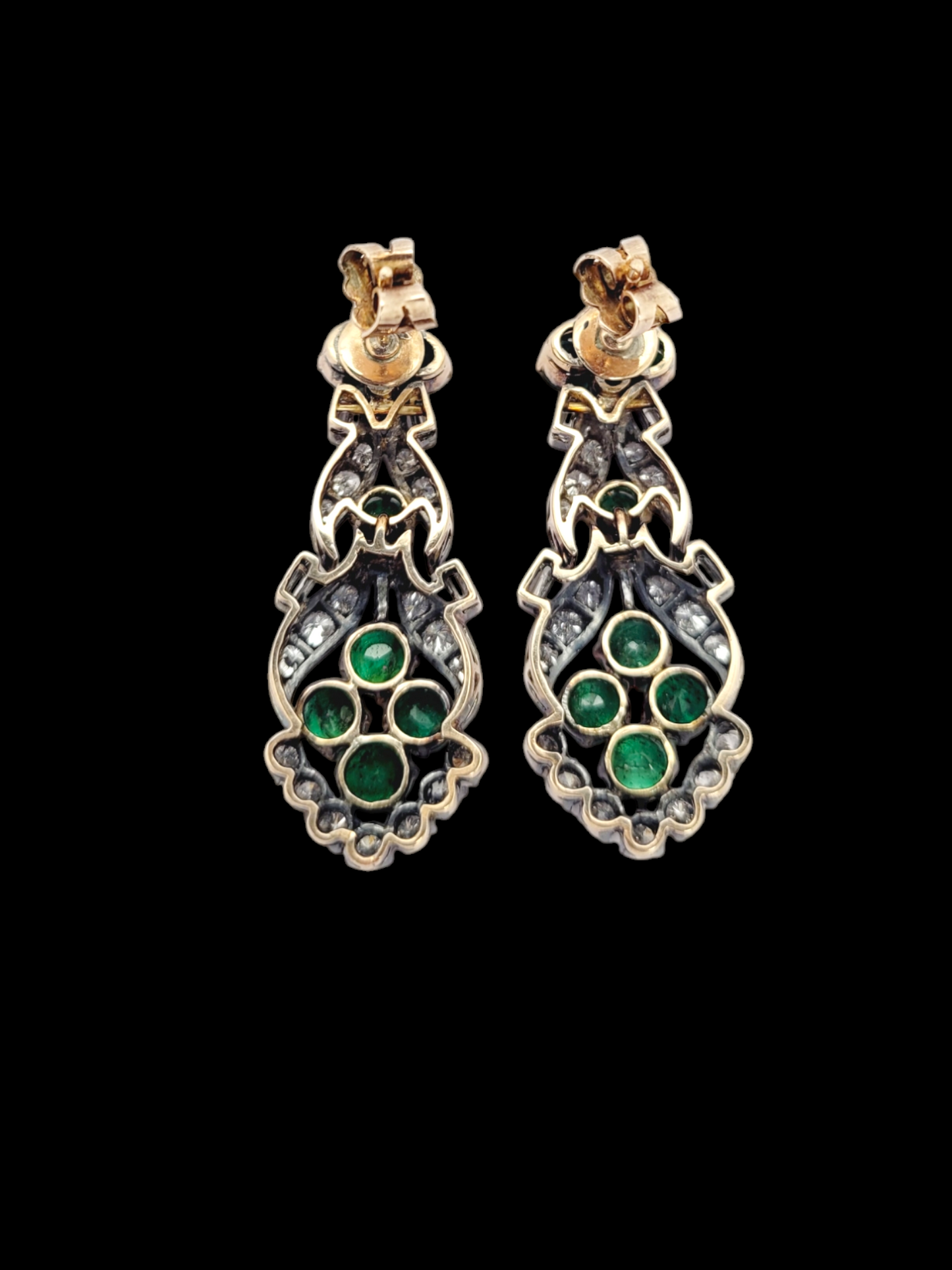 Vintage Emerald and diamond drop earrings
SKU: 7924