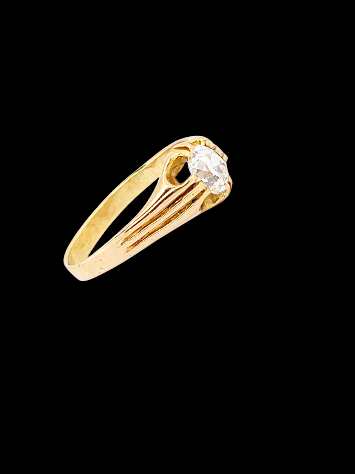 1ct old mine cut diamond gypsy set ring
SKU: 7931