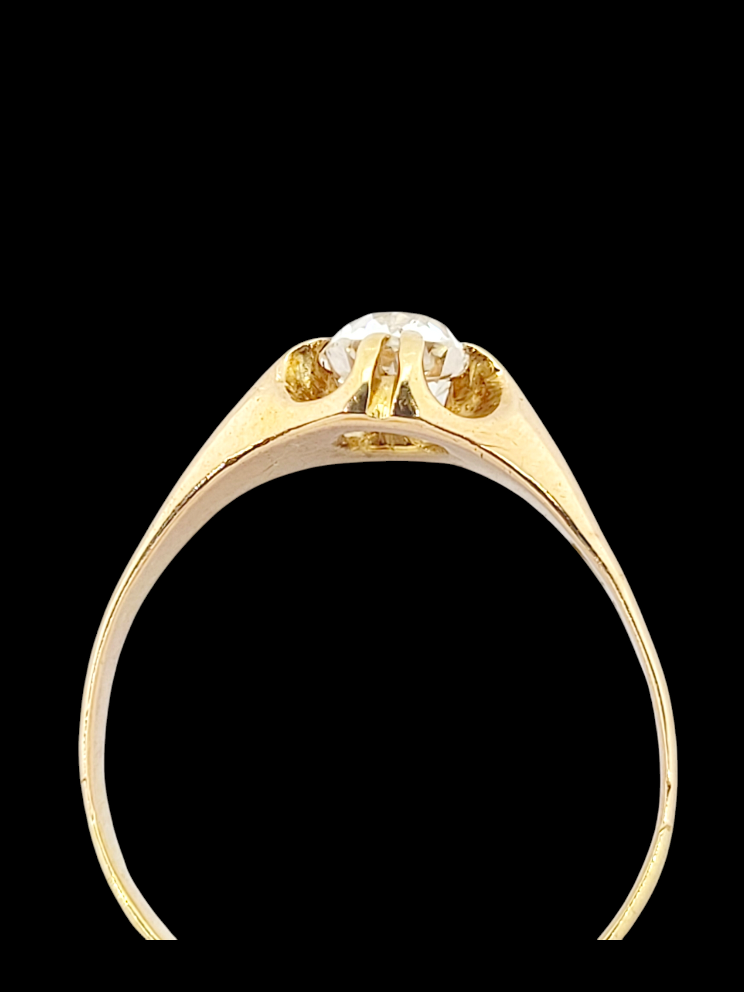 1ct old mine cut diamond gypsy set ring
SKU: 7931