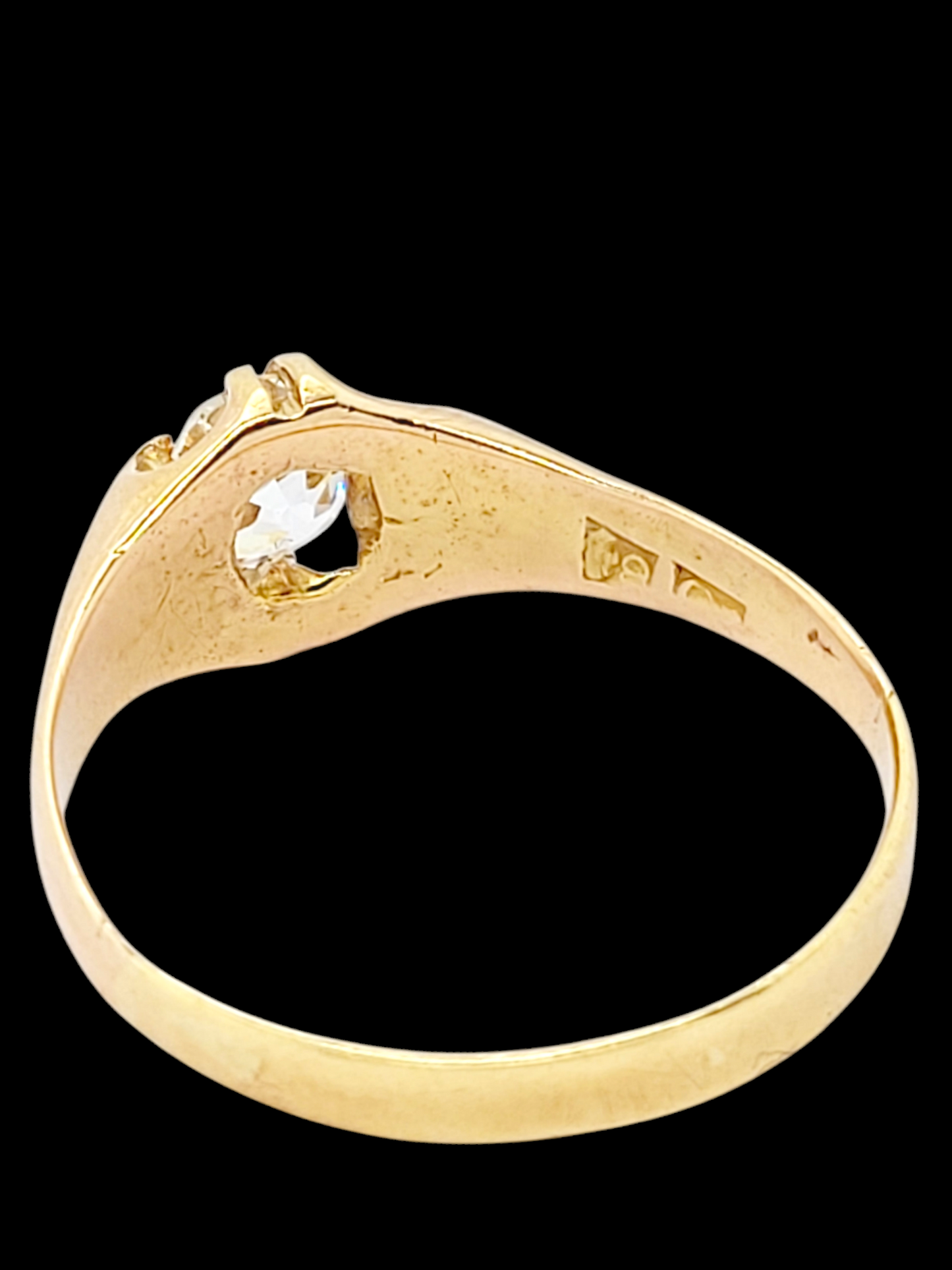 1ct old mine cut diamond gypsy set ring
SKU: 7931