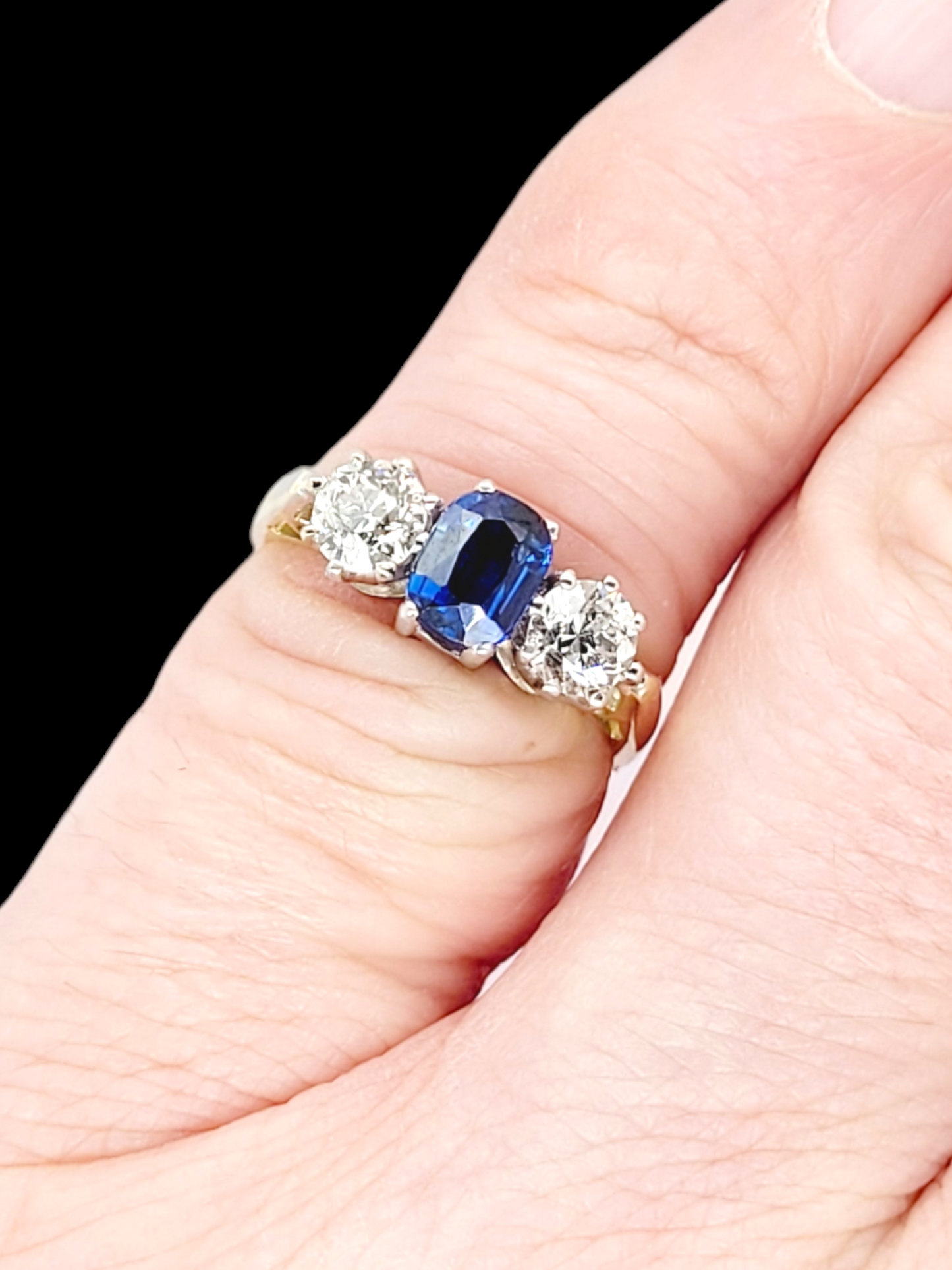 Antique sapphire and diamond engagement ring
SKU: 7927