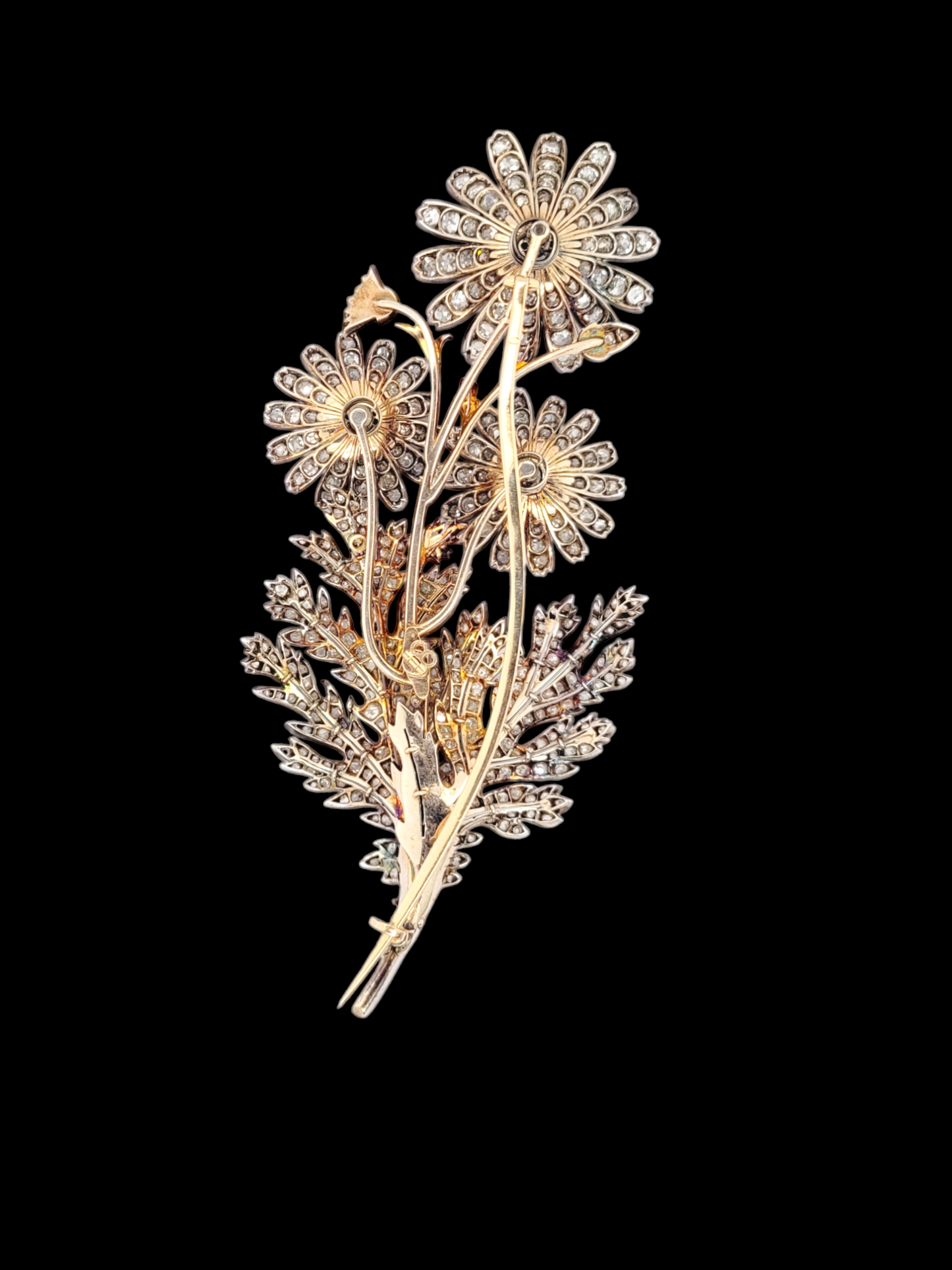 Museum quality three sprung diamond flower spray brooch
SKU: 7930