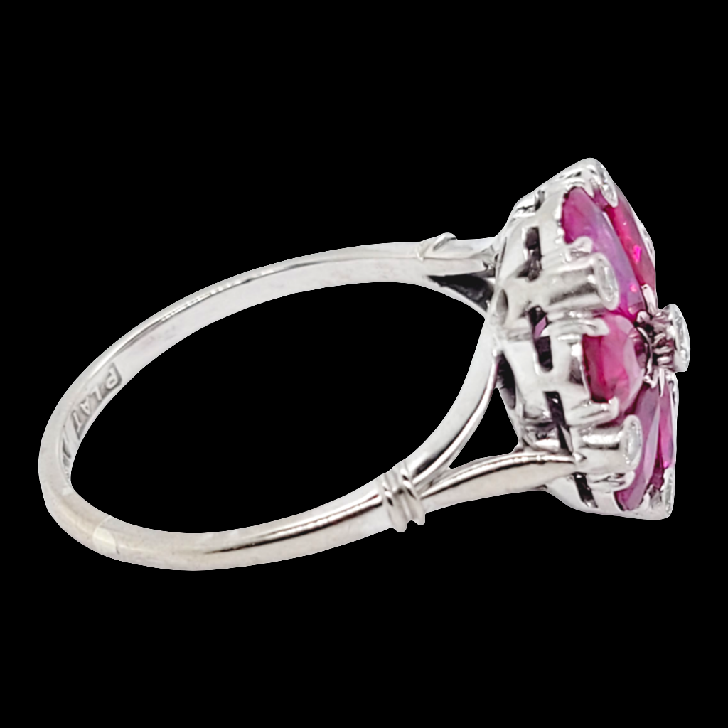 Ruby and diamond cluster ring
SKU: 6689