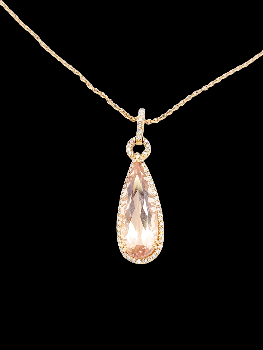 Modern imperial topaz and diamond pendant
SKU: 6553