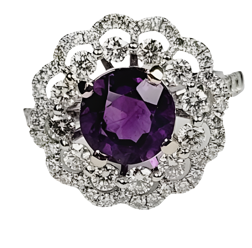 Amazing amethyst and diamond dress ring
SKU: 5258