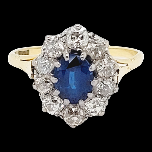 Antique sapphire and diamond engagement ring
SKU: 6586