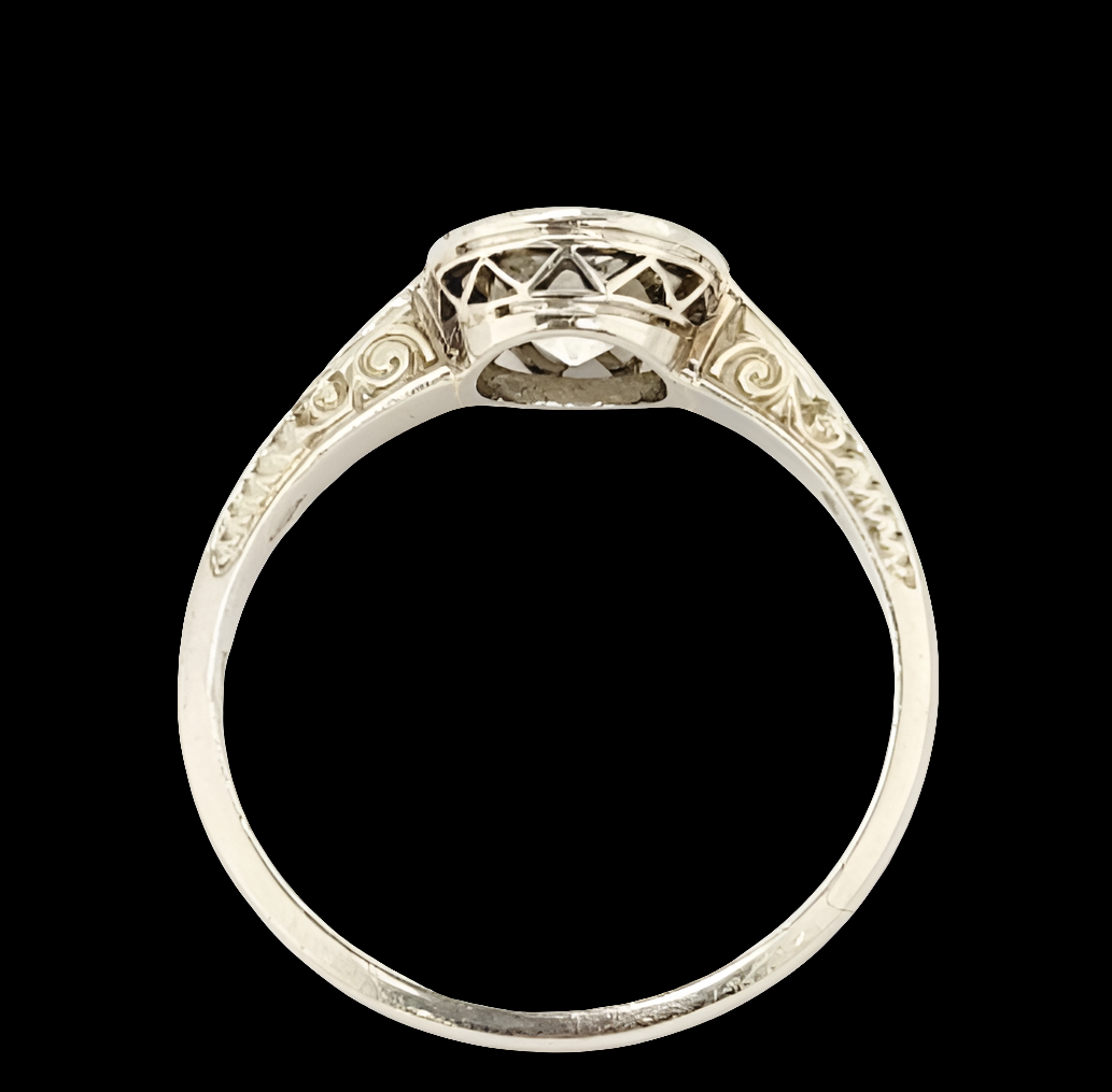 1.50ct Art deco bezel set diamond engagement ring
SKU: 6983