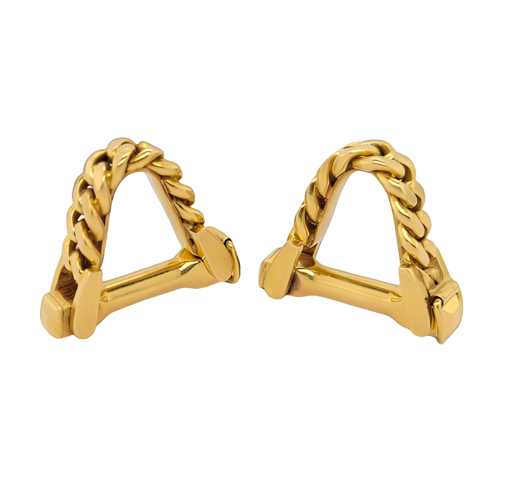 Pair of French 18ct gold stirrup cufflinks
SKU: 6929