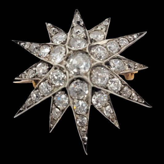 Antique diamond star brooch
SKU: 6418