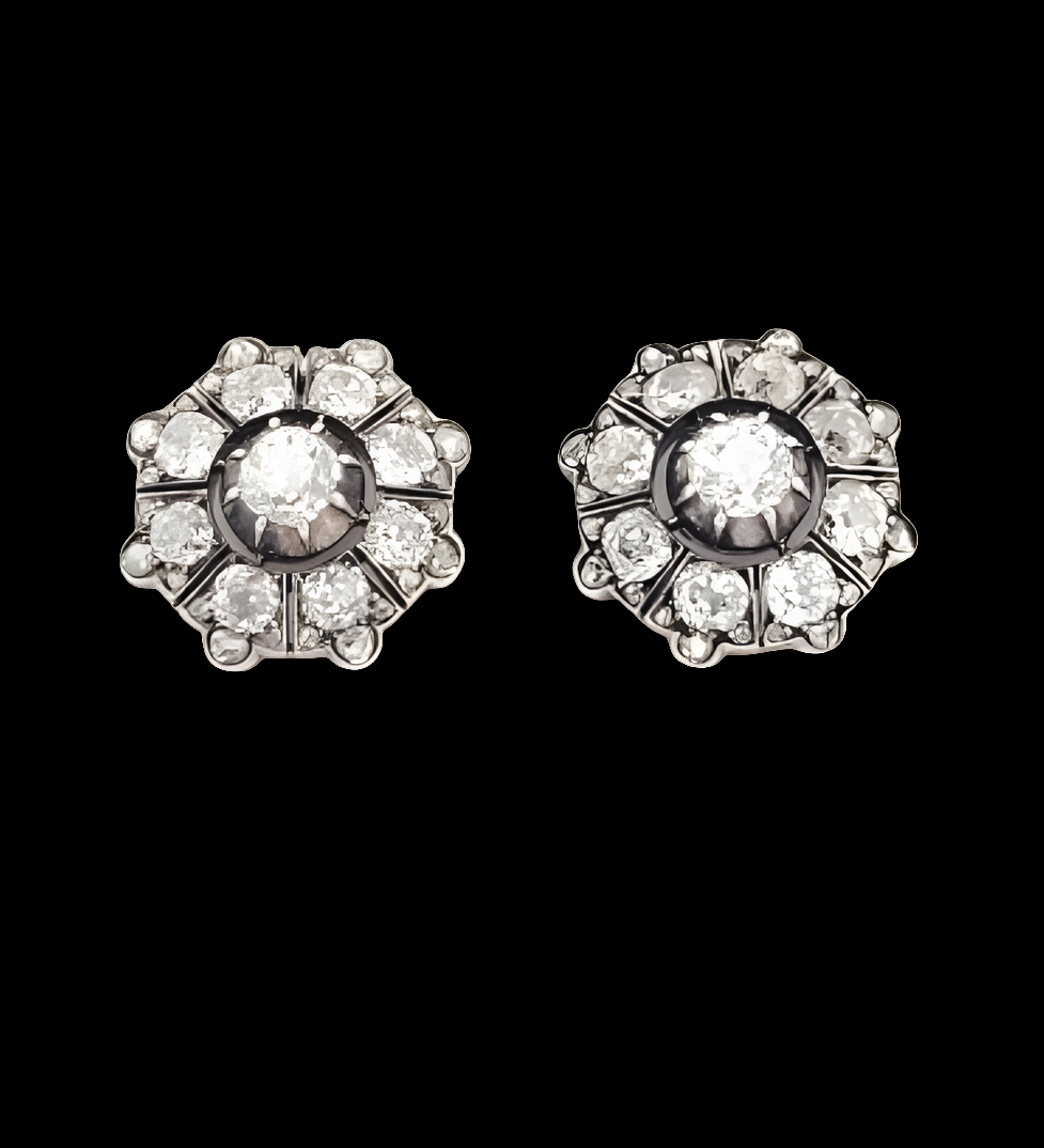Antique diamond cluster earrings
SKU: 7991