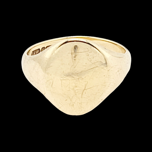 Plain gold signet ring
SKU: 6258