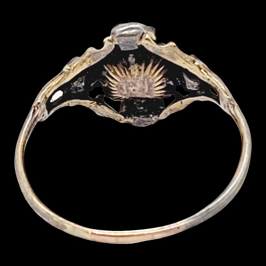 18th century rose diamond foiled ring
SKU: 6554