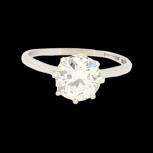1.85ct Diamond old European cut transitional solitaire ring
SKU: 6331